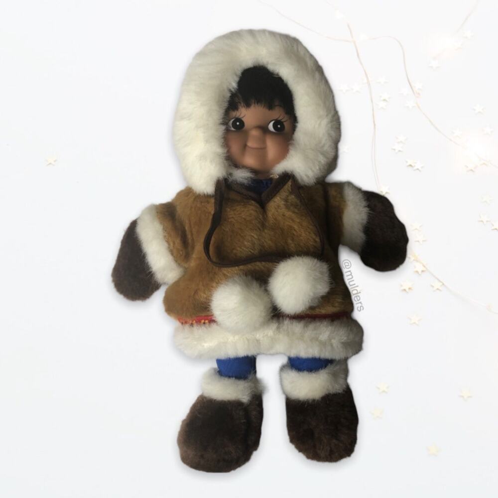 Vintage Northern Neighbors Kipmik Anchorage Alaska Inuit Boy Child Parka Doll